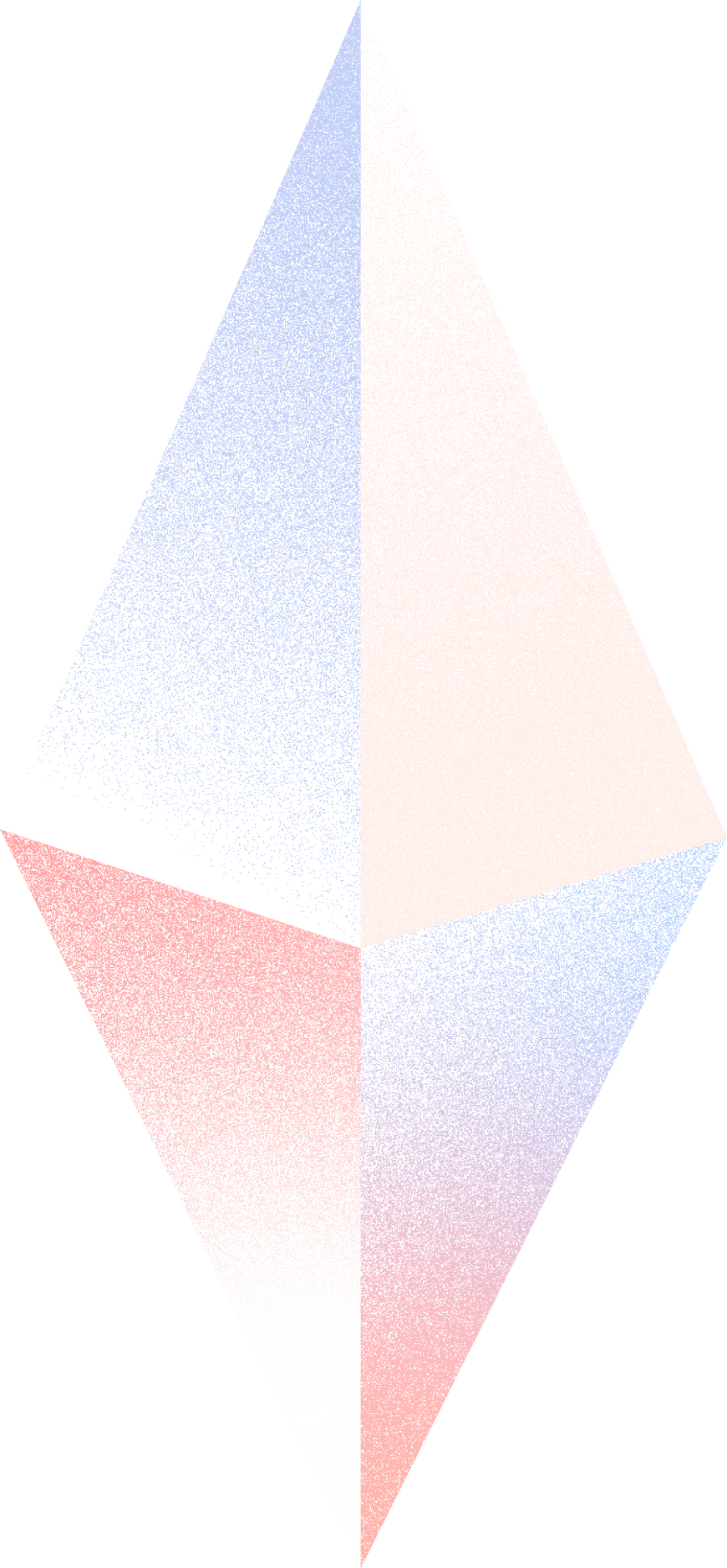 Soft Gradient Diamond Shape Illustration